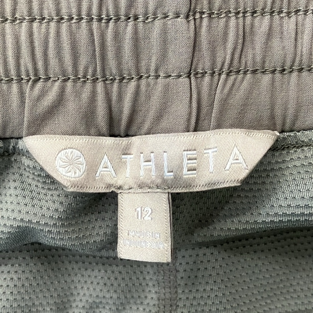 Athleta Women's Gray Golf Tennis Active Stretch Polyester Skort Shorts Skirt - Picture 7 of 8